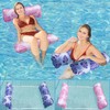 Pack of 2 Water Hammock with Net, 4-in-1 Air Mattress