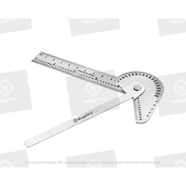 Buyohlic Multi Purpose Protractor Square Rule Centre Finder Drill Point Gauge Hand Tools