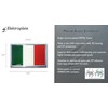 Elektroplate Premium Small Italian Flag All Metal Chrome Emblem for