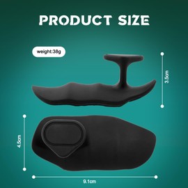 Anti Slip Workout Grips Ergonomic Rubber Gym Hand Protectors for Weight Lifting Black Non Slip Training Grips