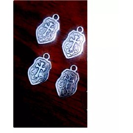 Fashion Jewelry CHRISTIAN SHIELD CROSS RELIGIOUS VIKING FAITH Pendant GERMAN Silver 22" Necklace