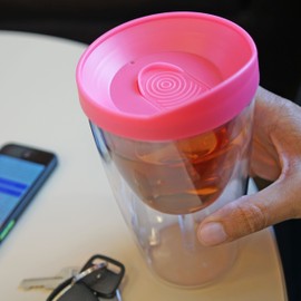 Southern Homewares Red & Pink Lids Wine Tumbler Set, 16oz, 2 Pack - Southern Homewares - Insulated Double Wall Acrylic w/See Through Cups