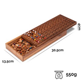 LOGOPLAY Code Finder for 2 Players - Playing Field 21 x 12 cm - 5 Colours with 12 Solution Rows