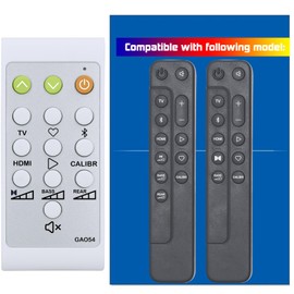 XINJISHIMIN Replacement Remote Control for JBL Soundbar BAR 500 5.1 channeI BAR500, C124062501D06(GAO54)