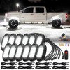12Pods All Pure White LED Rock Lights Full Kit Plug
