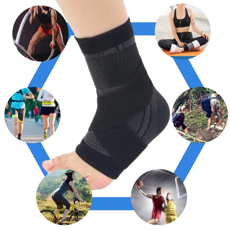 Jravezt Ankle Supporter, Set of 2, Achilles Tendon Supporter, Ankle