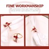 Hemoton Fall Napkin Rings 4pcs Wedding Napkin Rings Red Wine