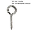 IDEALSV Screw Eyes (304) Stainless Steel 2 Inch Screw Hooks