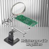 HZY Helping Hands Magnifier Soldering Station, 2.5X Magnifying Glass Third