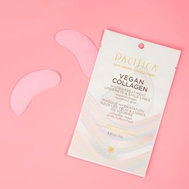 Pacifica Pacifica Undereye & Smile Mask Set ?egan Collagen Hydro Treatment with Hyaluronic Acid, Hydrating for Dark Circles, Dry & Combination Skin, Vegan & Cruelty-Free, 2 Pieces