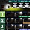 Solar Lights Outdoor Waterproof Motion Sensor - 416 LEDs 3000