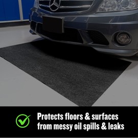 EarthSafe FlashDry Absorbent Surface Spill Mat - Extra Large Size 36x 60 inches - Absorbs Liquids, No Soak Through - Durable and Reusable - Waterproof Backing - Slip Resistant and Easy to Clean