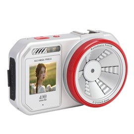 64MP Digital Camera for Vlogging & Photography, 4K Video 18X Zoom Autofocus, WiFi Dual Screen Selfie, Compact Travel Camera Support 256GB SD Card (Silver)