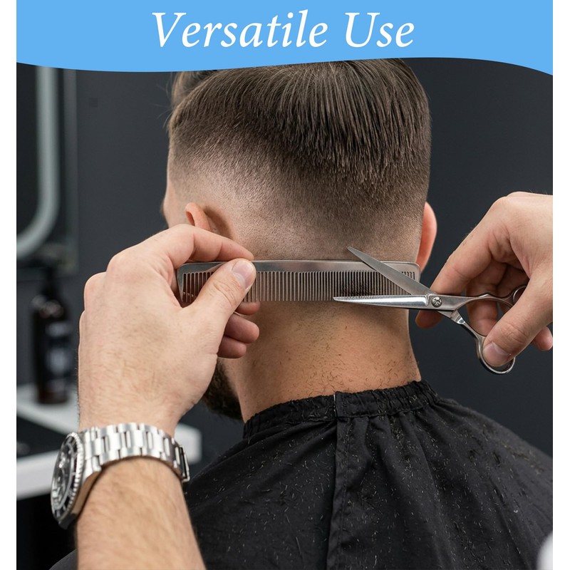 2 Pcs Metal Comb, Metal Combs for Hair Women, Stainless