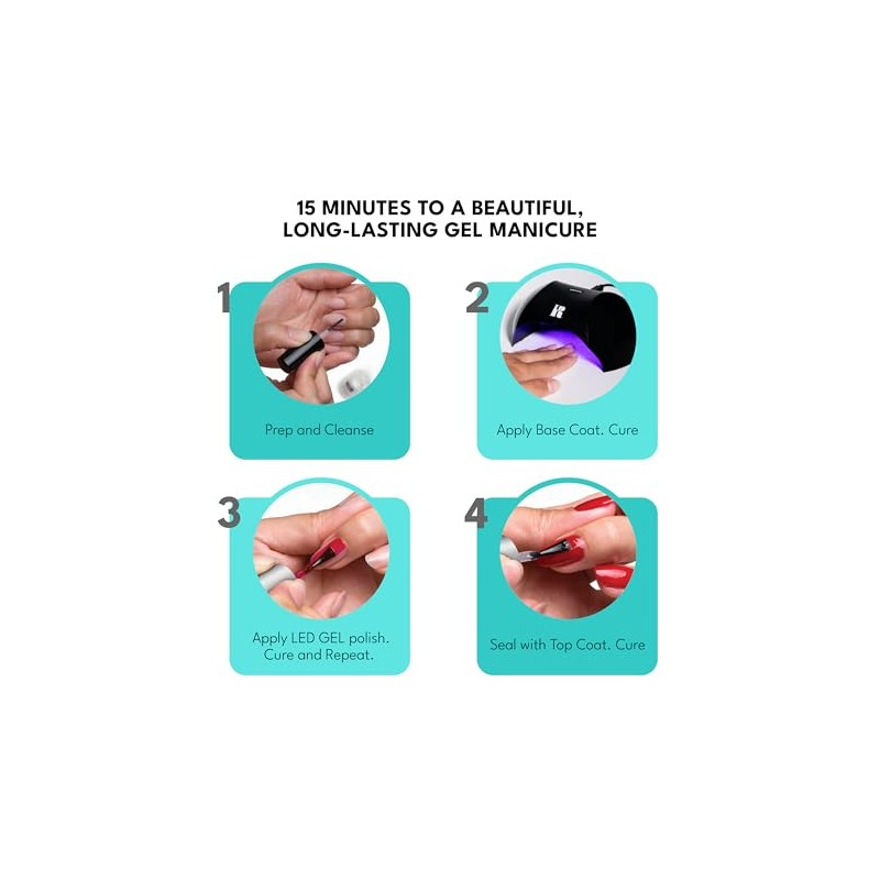 RC Red Carpet Manicure Esmalte de Uñas LED GEL White