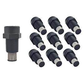 Tefen Fogger Misting Nozzle Black with Stainless Steel Filter 1/8" NPT 3 GPH 10 Pack