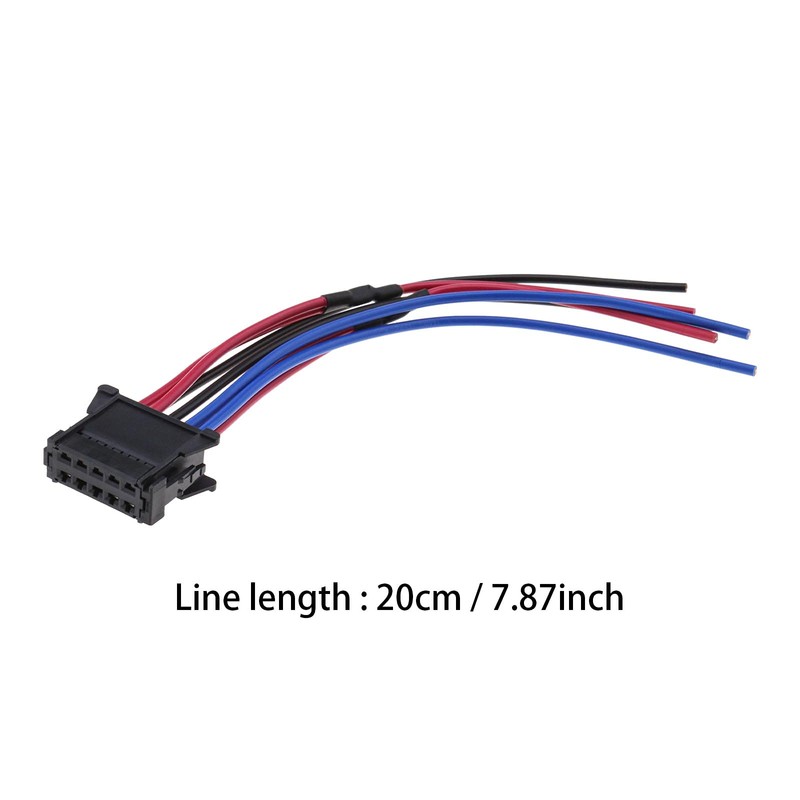 eMagTech Blower Resistor Cable with Connector 10-Pin 8200729298 Compatible with