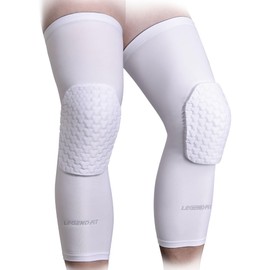 Legendfit Basketball Long Knee Pads for Kids Youth Adults Padded Compression Leg Sleeves Sports Protector for Volleyball Football 1 Pair