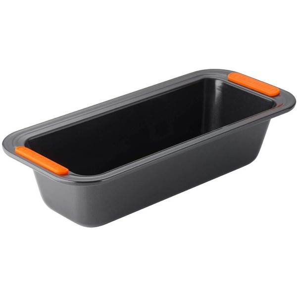 Le Creuset Non-stick box shape, Rectangular, 30 x 11.5 x 7 cm, PFOA-free, Sourdough-resistant, Made of carbon steel, Anthracite / Orange