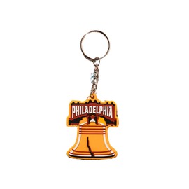 Vagabond Heart Philadelphia Keychain - Great PVC Rubber Philly Souvenir Keyring