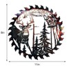 Metal Wall Art Cut Decor Elk Saw Blade Wall Deer
