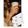 Mini Spiritual Symbol Tattoos – 3x 9x3cm Sheets – Wrist