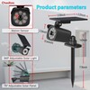 Chasikeo Solar Motion Light Outdoor, Solar Spotlight with Motion Sensor,
