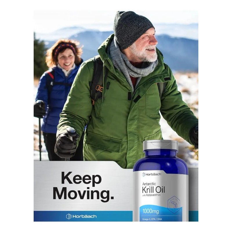 Aceite Krill 1000mg Omega 3 + Astaxantina 300caps Americano Sabor
