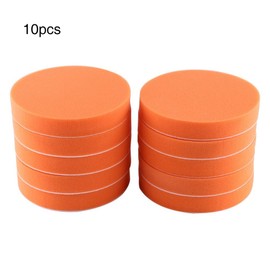 Sponge Polishing Waxing Pad Kit Tool for Car Polisher Buffer Orange 10 Pieces 6 Inches (150 mm)