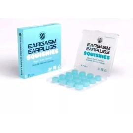 Eargasm Squishies - Moldable Silicone Earplugs for Sleep - Noise Reduction 8 Set
