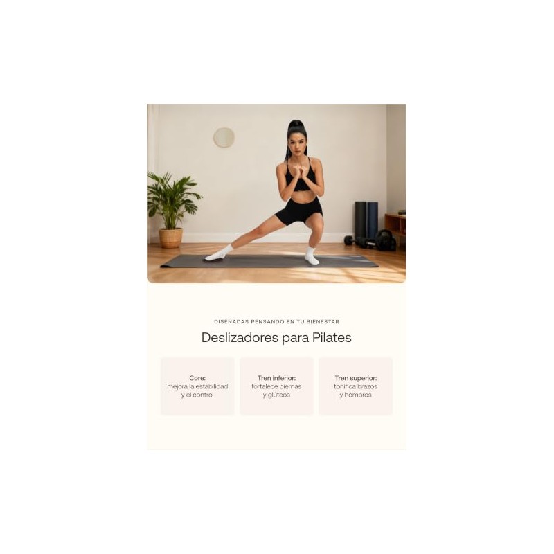 BetterMe Deslizadores para Pilates – Deslizadores de Doble Cara