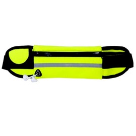 Soft Adjustable Running Belt | Universal Phone Holder | All Waist Sizes Support for Running, Training & Outdoor Activities (Green)