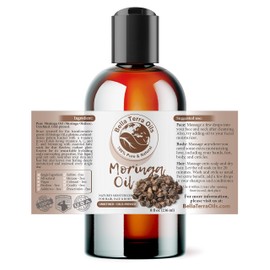 Bella Terra Oils Bella Terra Oils - Organic Moringa Seed Oil 8 oz - A Symphony of Nutrients & Fatty Acids, Elevating Beauty Rituals with Natural Nourishment