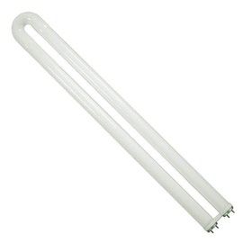 Satco S6550 Medium Bi Pin Base U-Bend Fluorescent Lamp, 31 Watts, 2725 Lumens, T8 Shape, G13 ANSI Base, 82 CRI, 1.63" MOL, 1.00" MOD, 3000 CCT (Kelvin), 20000 Average Rated Hours, Frosted Finish