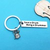 Xiahuyu Drummer Gift Drummer Keychain Save A Drum Bang A