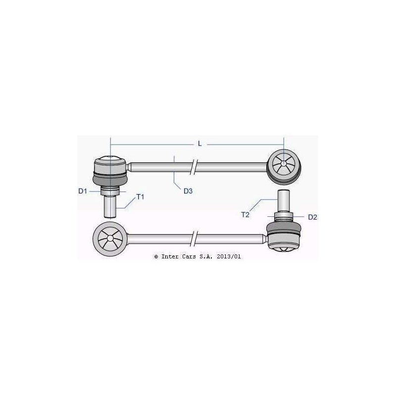 Spidan TO-LS-2993 Rod/Strut Stabilizer