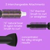 Conair Double Ceramic 3-in-1 Hot Air Brush, Interchangeable Attachments: 1¼-Inch
