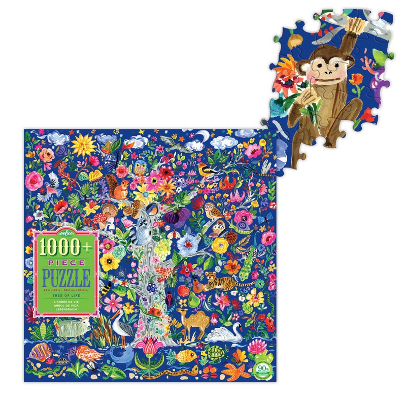 eeBoo Piece and Love Tree of Life 1000 piece square