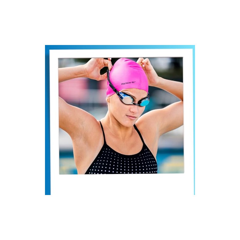Sporti - Gorro de natación de silicona multicolor