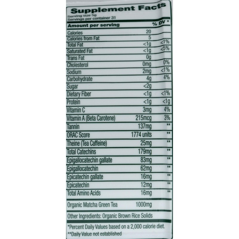 Green Foods, Matcha Green Tea Organic, 5.5 Ounce2