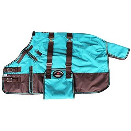 CHALLENGER 58" 1000D Miniature Weanling Donkey Pony Horse Foal Winter Blanket Teal 51937B