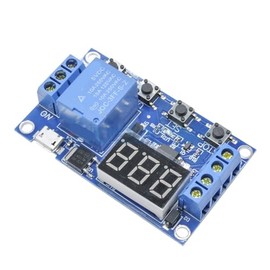 DDC-431 DC 6-30V LED Digital Display time Relay Module delay Controller Timer 5V Micro USB delay Relay 9V 12V 24V (Size : 5V Micro USB)