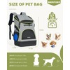 BIERPOER Dog Backpack Carrier for Small Dogs - Cat Backpack