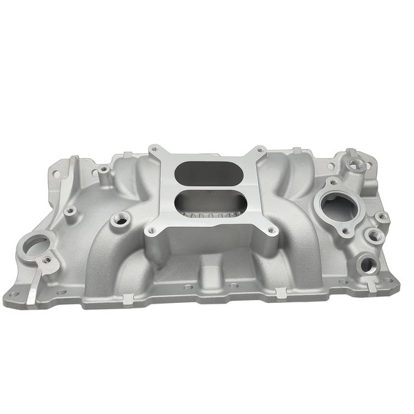 SMMS Engine Aluminum Dual Plane High-Rise Intake Manifold for Buick, Cadillac, Chevrolet, for Chevy, GMC/SBC V8 305 327 350 400, 1957-1986