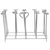 Fryer Skewer Stand Uniform Cooking Rust Resistance Stainless Steel Vertical