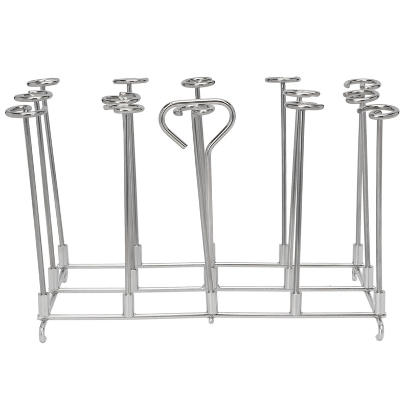 Fryer Skewer Stand Uniform Cooking Rust Resistance Stainless Steel Vertical