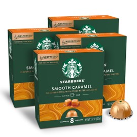 Starbucks by Nespresso Vertuo,Caramel Flavored Coffee, 32-count Coffee Pods, Brews 7.8 oz.