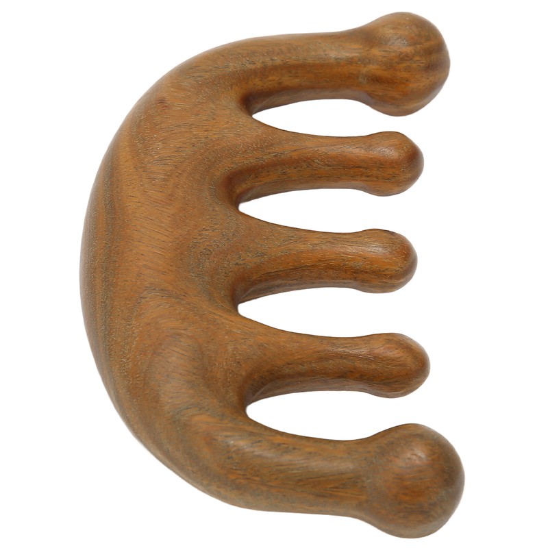 Wood Massage Comb Sandalwood Scraping Scalp Massage Comb for Head