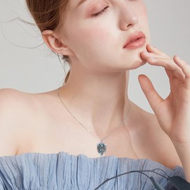 VENACOLY Saint Michael Necklace Sterling Silver St. Michael Archangel Pendant Protection Mother's Day Jewellery for Women Mum