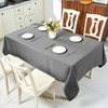 IVAPUPU Textured Linen Table Cloth for Rectangle Table - Grey